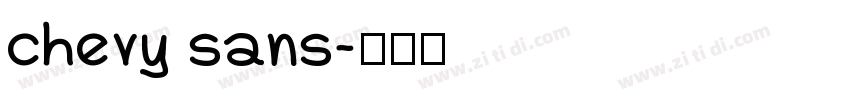 chevy sans字体转换